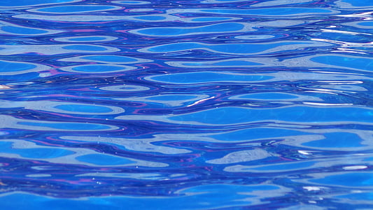 воды, бассейн, Голубой