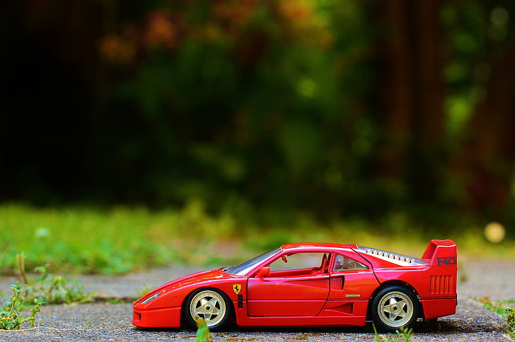 Ferrari, rød, Auto, sportsvogn, model bil, køretøj, hastighed