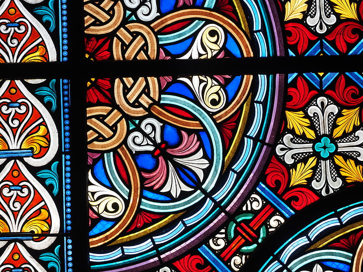vidrieres, finestra, colors, color, l'església, finestra de vidre, vidre de la finestra