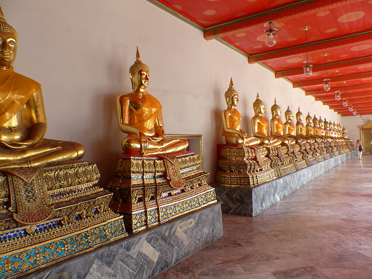 Thailand, Bangkok, Budha, buddhismen, Buddha, Asia, staty