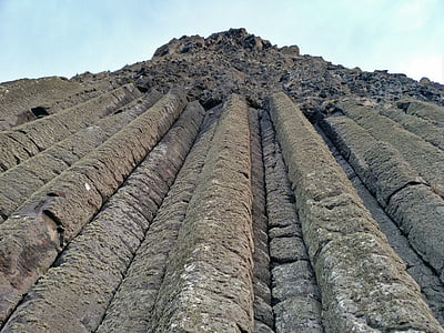 Causeway, Iirimaa, basalt, taevas, Antrim, maastik, vulkaaniline