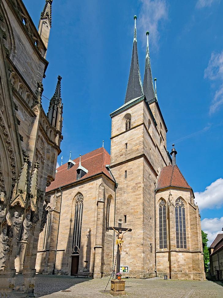 severikirche, erfurt, thuringia germany, germany, old town, places of interest, building