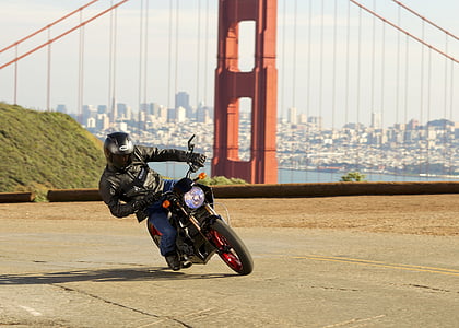 Motorrad, Zero s-Aktion, San francisco, Stunt, Fahrer, Golden Gate Brücke, Reiseziele