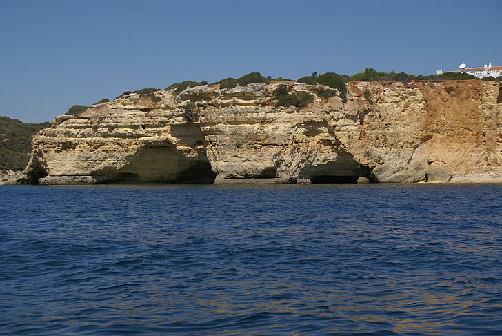 Portugal, Algarve, kusten, Rocks, havet