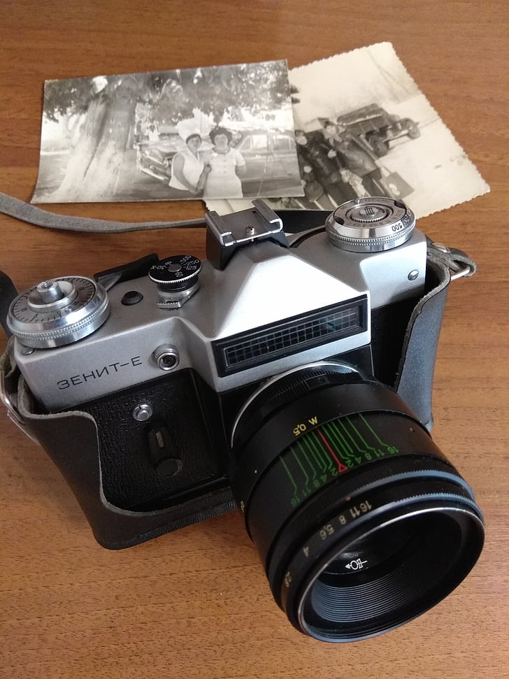 Zenith, fotoaparát zenit, staré, fotoaparát, ZSSR, retro, zrkadlo