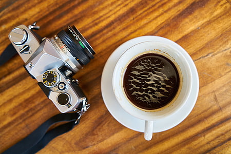 vecchio, fotocamera, lente, Hobby Giocattoli, Foto del prodotto, progettazione, Café