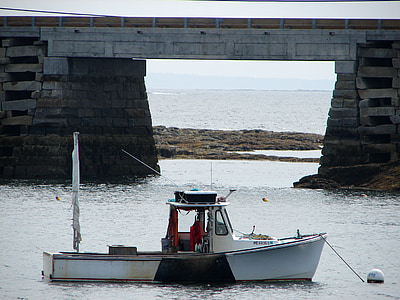 cribstone, Jembatan, Bailey, Pulau, Maine, perahu