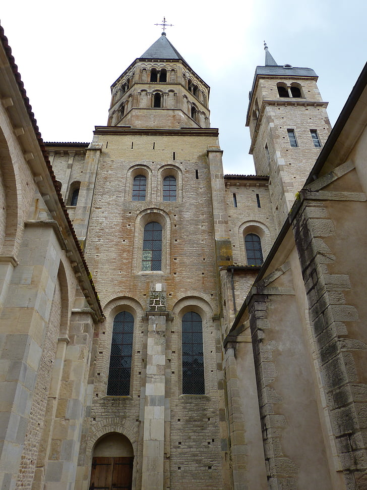 Cluny, kloster, Abbey, kyrkan, romanska kyrkan, Frankrike, rätoromanska romanska