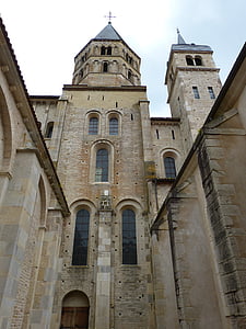 Cluny, samostan, Abbey, cerkev, romanska cerkev, Francija, rhaeto romanskih