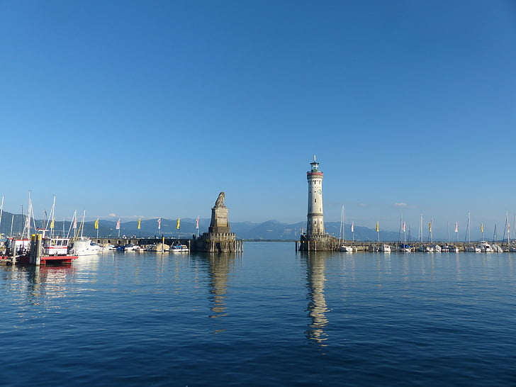 Konstanz Gölü, liman giriş, Lindau