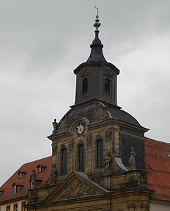 Байройт, Госпитальная церковь, Церковь, Шпиль, христианство, Максимилианштрассе, maxstraße