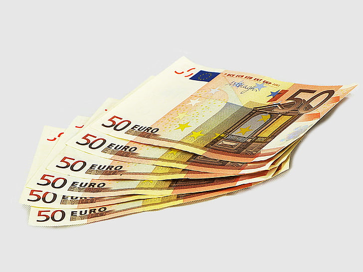 Billets, 50, EUR, argent, l’Europe, France, devise