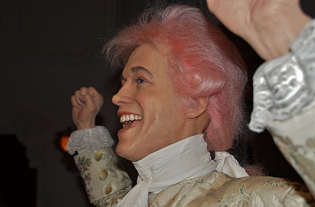 Mozart, o boneco, cera, Figura de cera, Grevin, Museu de cera