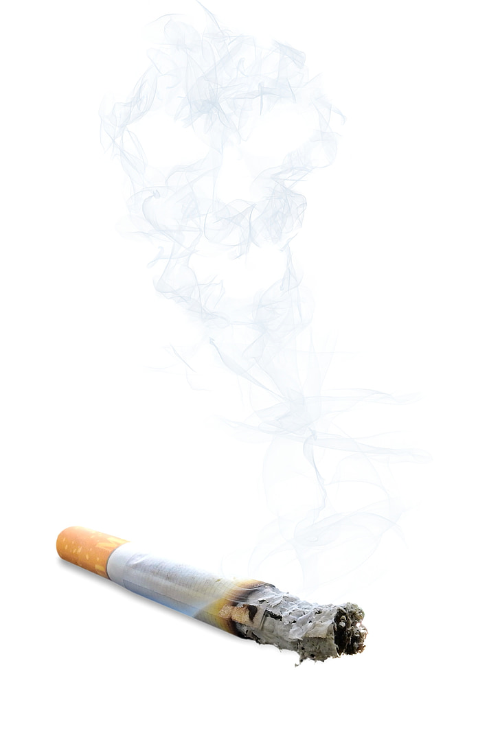 цигара, тютюнопушенето, дим, жар, пепел, смърт, череп и кости