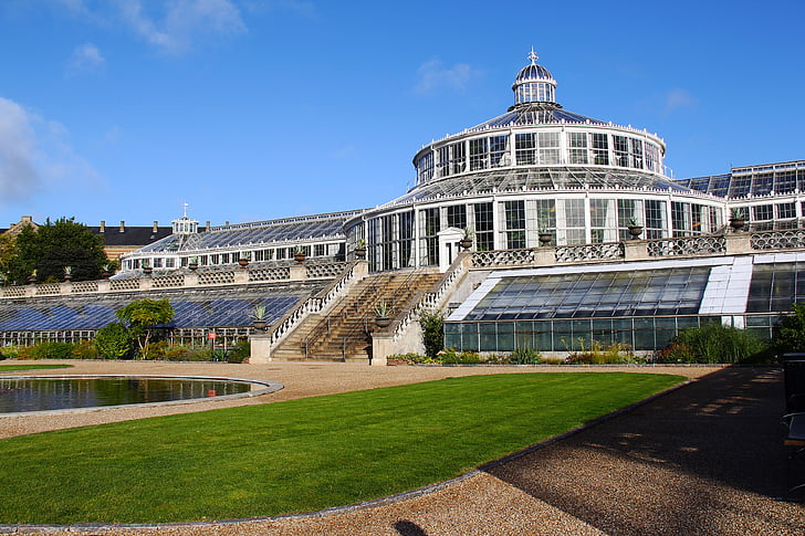jardins da Universidade de Copenhaga, jardim, Dinamarquês, linda, arquitetura, impressionante, sino