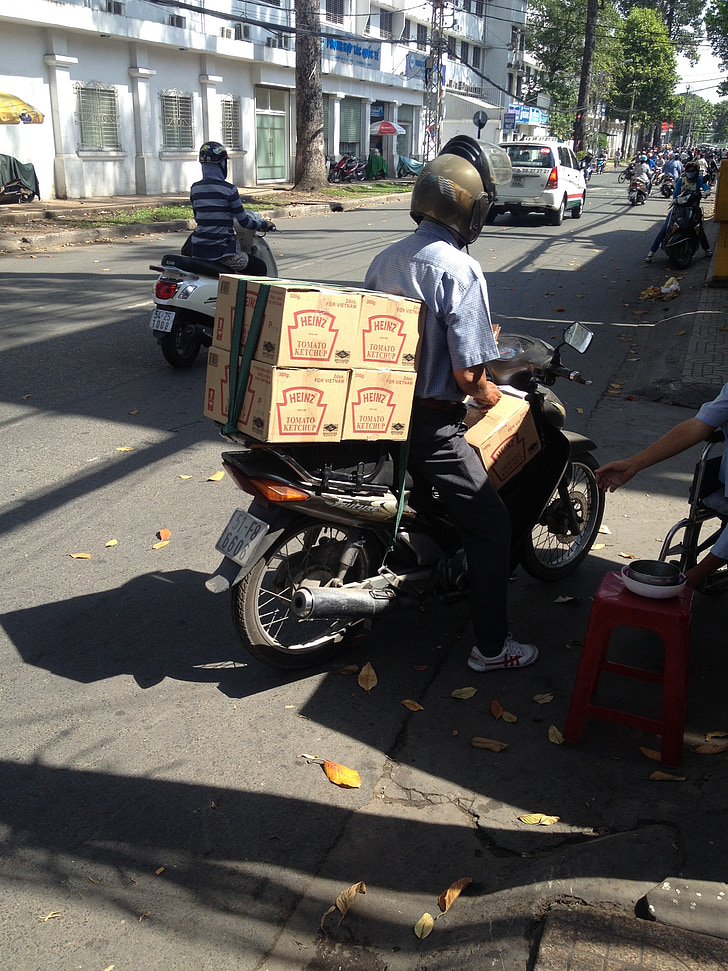 Vjetnama, Saigon, Ho chi minh, Heinz, kečups, motorolleris, kastes