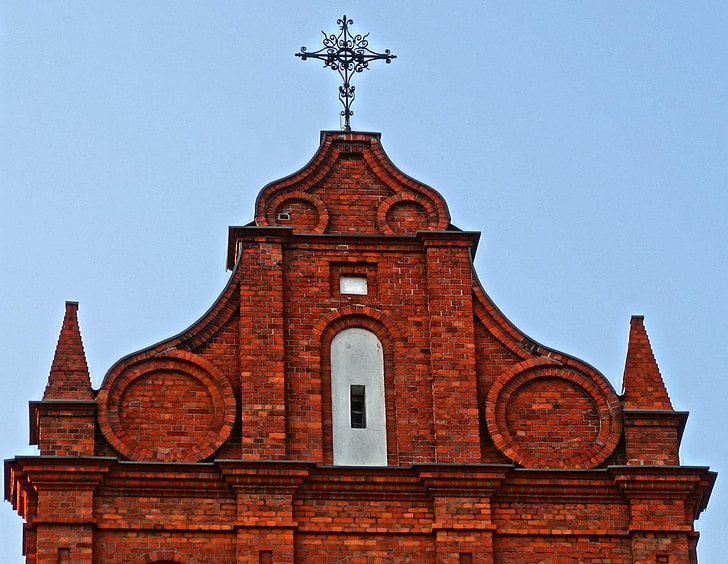 holy trinity church, gable, bydgoszcz, religious, building, architecture, monument