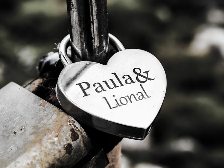 love, padlock, lover's bridge, ayia napa, heart, focus on foreground, lock
