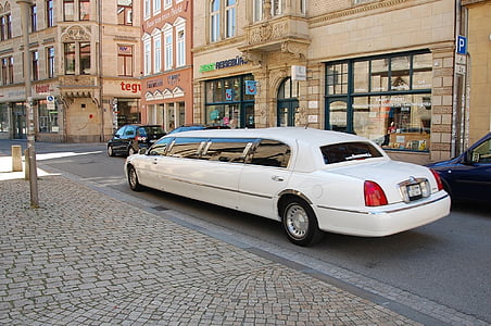 limousine, auto, white, oldtimer, automotive, vehicle, luxury