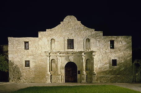 Alamo, nacht, Landmark, historische, Amerika, missie, beroemde