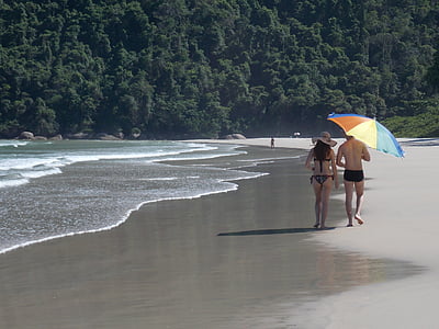 Beach, Ilha grande, dveh rek, divje plaže, modra, sol, Ocean