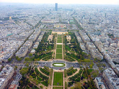Párizs, Franciaország, város, kilátó, távoli megtekintése, nézet