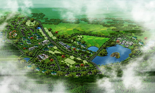 plan, in rural areas, china, visualization, nature