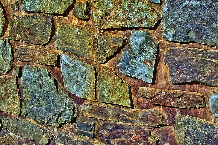 каменна стена, естествени камъни, стена, Зидария, естествена каменна стена, Фиксирана, камъни