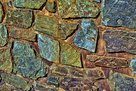 stenen muur, natuurstenen, muur, metselwerk, natuurlijke stenen muur, vaste, stenen