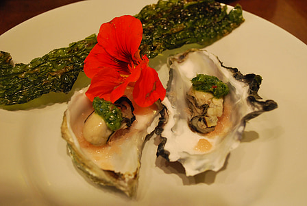 oyster, appetizer, seafood, shellfish, gourmet, raw, shell