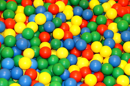 spil bolde, legetøj, farverige bolde