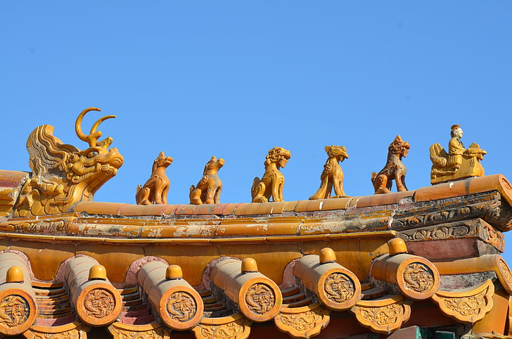 china, pekin, forbidden city beijing, architecture, beijing, roof, forbidden city