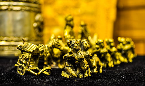 starožitnost, šachy, staré, kov, Mongolština, Mongolsko, ručně vyráběné