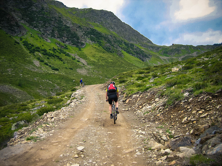 mtb, mountain bike, alpine, transalp, mountains, cycling, away