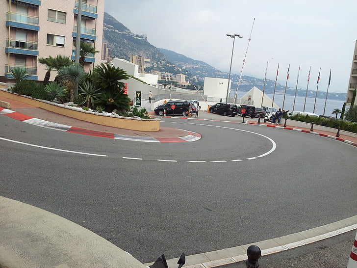 Monaco, serpentina, Monte carlo, rua