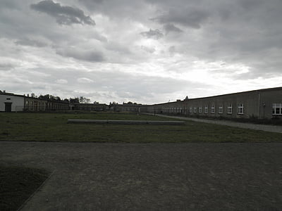 berlin, sachsenhausen, concentration camp, barracks