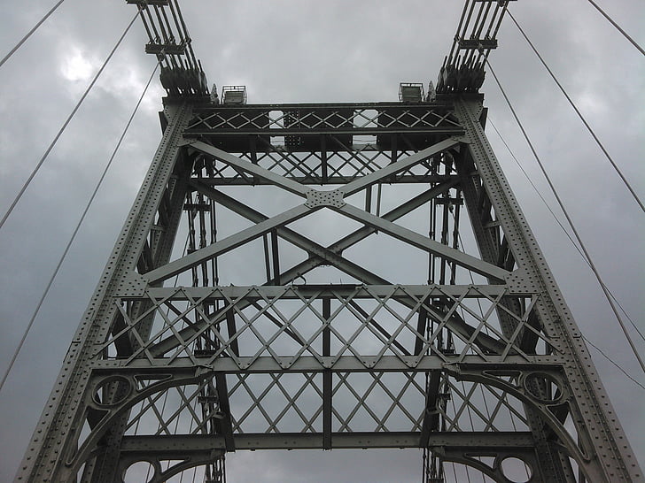 Bridge, metal, grå, arkitektur, jern bridge, jern, Eiffel