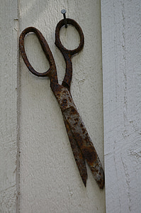 scissors, rust, rusted, old, rusty, metal