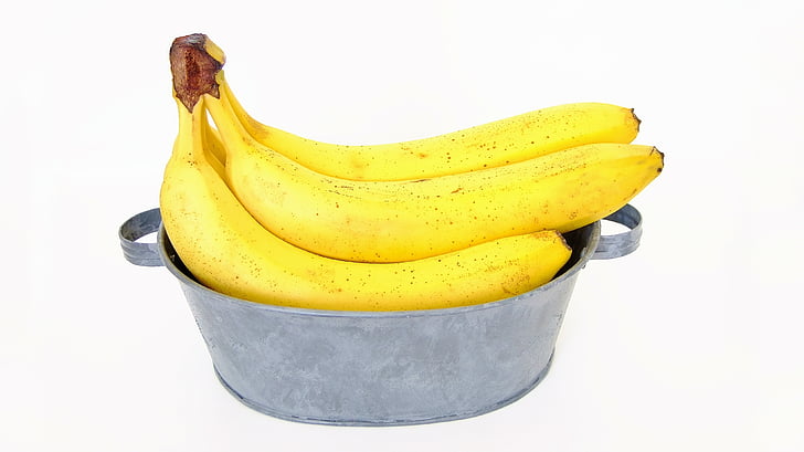 banaanid, Lõuna-puu, kollane, jahu, toidupood, terve