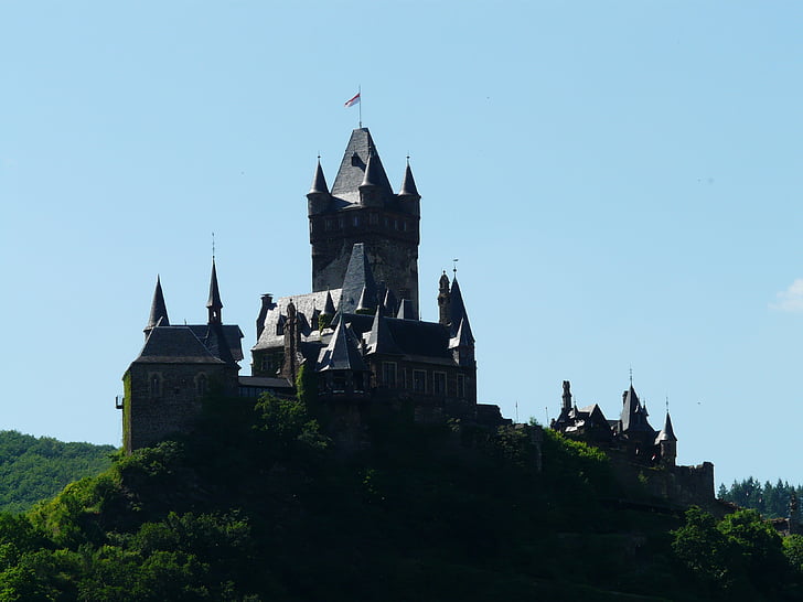 keiserlige slott, slottet, Cochem, Reichsburg cochem, Sachsen, Mosel, toppmøtet castle