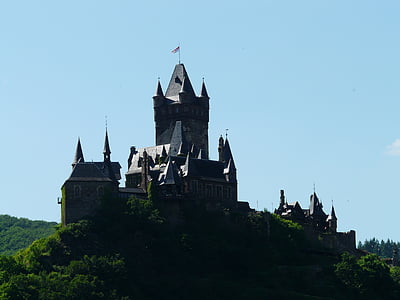 Castelo Imperial, Castelo, Cochem, Reichsburg cochem, Sachsen, Mosel, Castelo de Cimeira