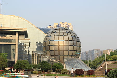 Hangzhou, edifício, Praça