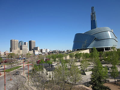 Museu canadense de direitos humanos, Winnipeg, Manitoba, Museu, direitos humanos, arquitetura, lugar famoso