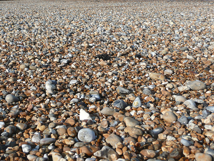 Pebble beach, Kingsdown, England, kusten, Beach pebble, landskap, havet