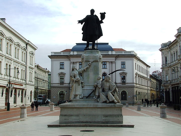 Сегед Венгрия, Статуя, Кошута, 1848, Архитектура, известное место, Европа