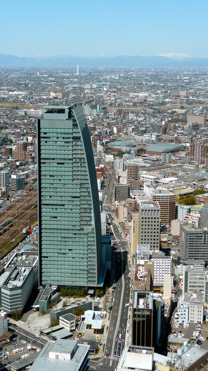 Nagoya, Japan, stad, stedelijke, gebouwen, wolkenkrabber, Lucent toren