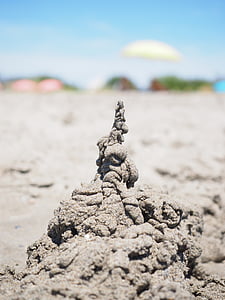 Castelo, Sandburg, Castelo de klecker, arte-final, obras de arte de areia, praia, areia