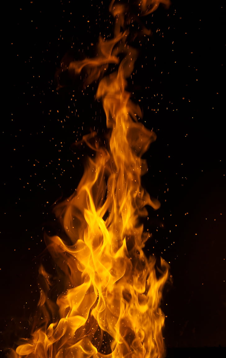 Flame, eld, Forge, värme - temperatur, röd, bränning, inga människor