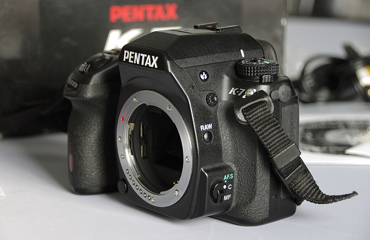 Pentax, digitalt kamera, DSLR, kameraet, fotografi, fotograf, fotografi