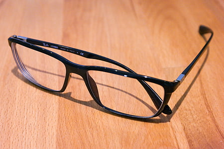 glasses, ray ban, black, sehhilfe